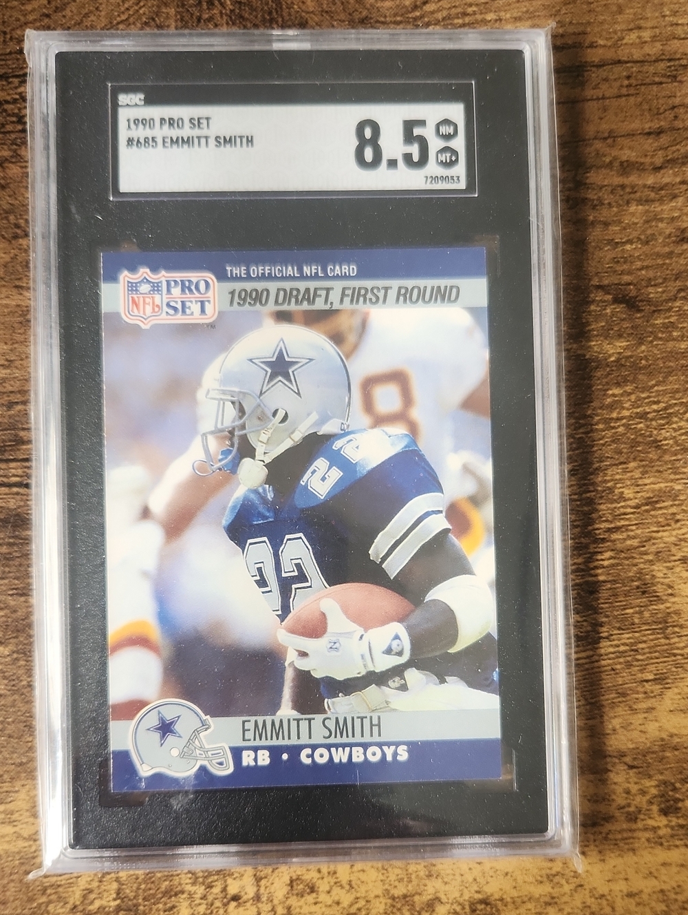 Emmitt Smith 1990 Draft First Round Football Card